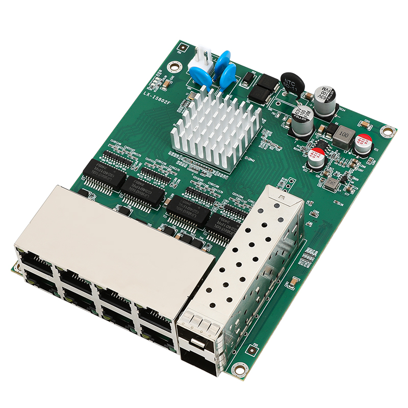 LX-IS802F 两光8电环网交换机模块