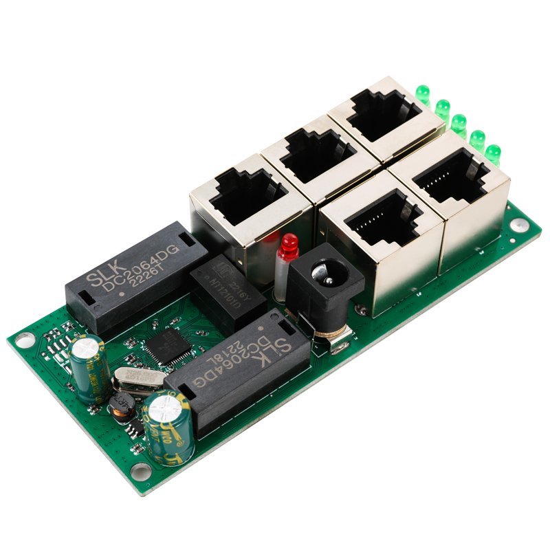 LX-SWF504 5口立式网口交换机模块